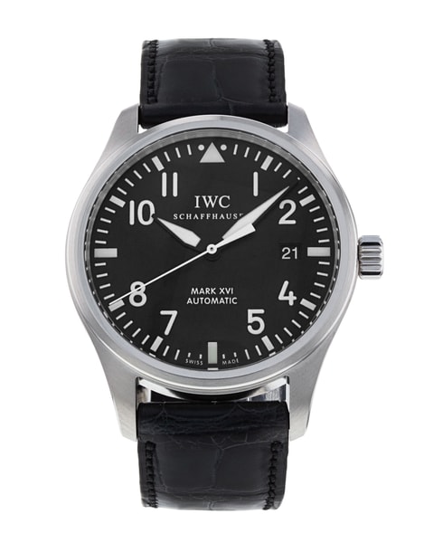 IWC Pilot's Mark XVI - Black Arabic Dial & Leather Strap
